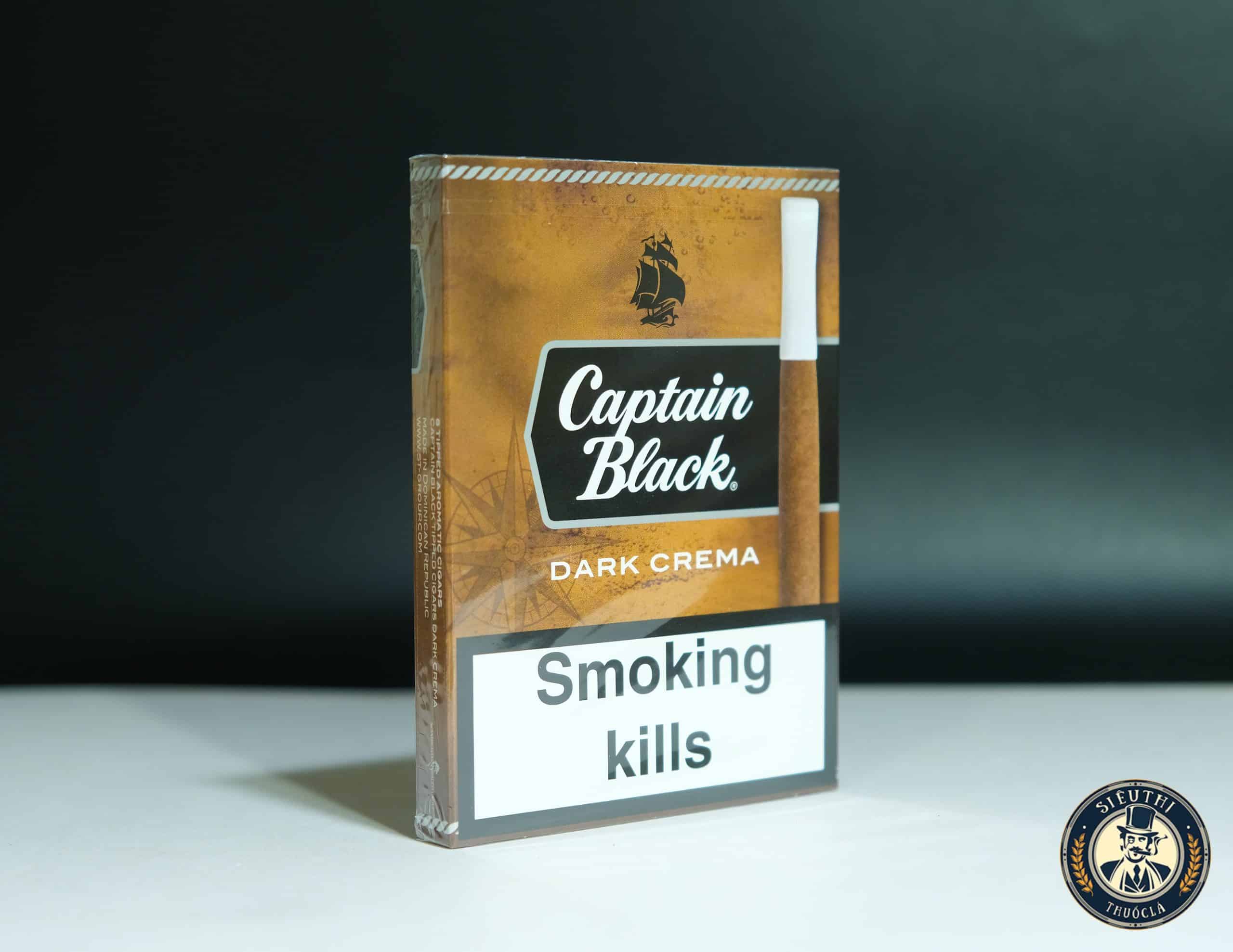 XÌ GÀ CAPTAIN BLACK DARK CREMA 8 ĐIẾU - Ảnh 5