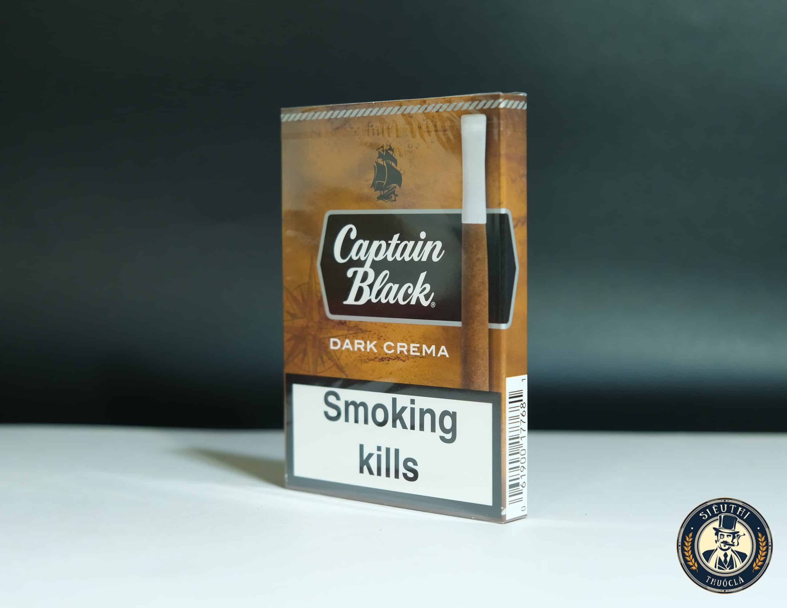 XÌ GÀ CAPTAIN BLACK DARK CREMA 8 ĐIẾU - Ảnh 6