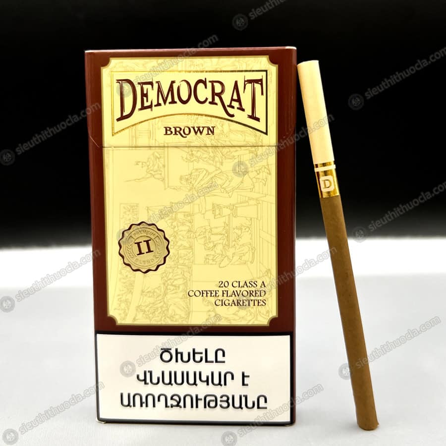 THUỐC LÁ DEMOCRAT COFFEE BROWN